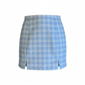 SHEIN Blue Checkered Kids Skirt
